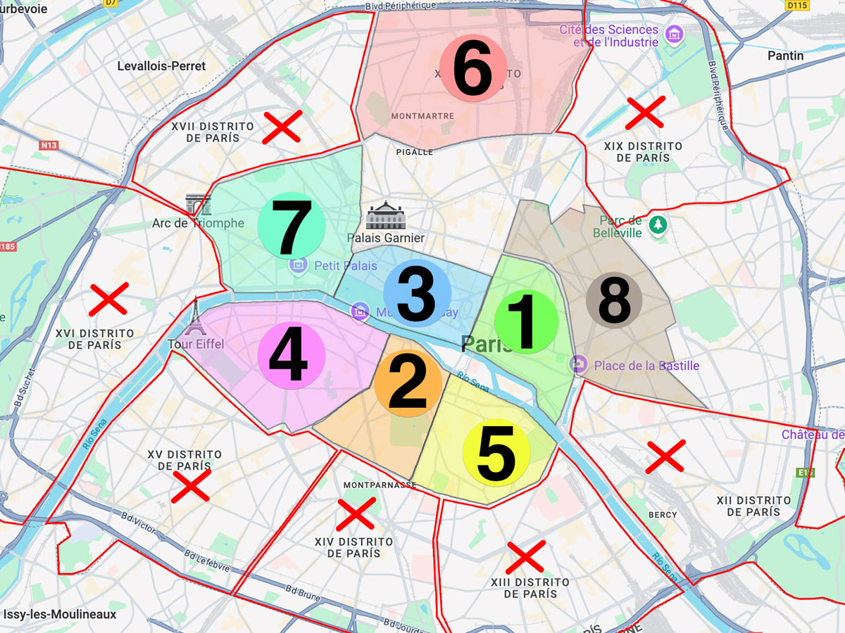 Mejores zonas donde alojarse París